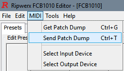 FCB1010 Kemper programming - Ripwerx